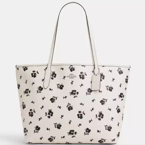 New! City Tote with Floral Print, $398 - Picture 2 of 5